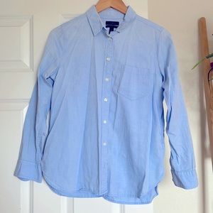 J.Crew Light Blue Boy-fit Buttondown Shirt, 10P